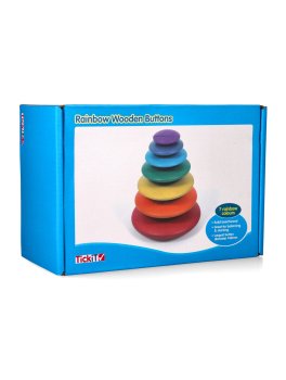 Dischi Arcobaleno in Legno da Impilare - 1