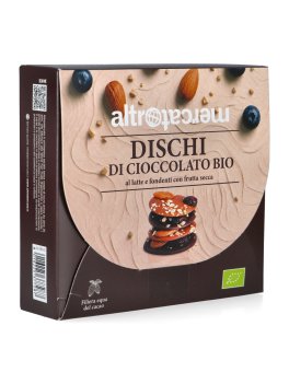 Dischi di Cioccolato e Frutta Secca Bio - 1