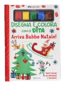 Disegna e Colora con le Dita - Arriva Babbo Natale! — Libro - 1