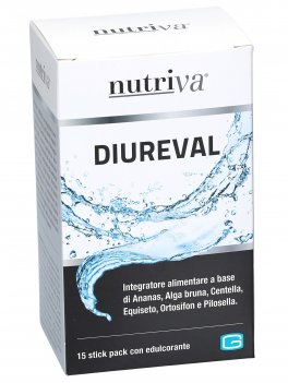Diureval - Integratore a base di Ananas, Alga bruna, Centella, Equiseto, Ortosifon e Pilosella - Stick - 1