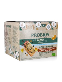 Dolce Natale Vegan con Gocce di Cioccolato e Arancia Candita Bio - 3