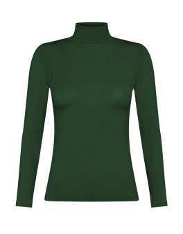 Dolcevita in Tencel™ Fibra di Faggio a Manica Lunga - Verde - 1