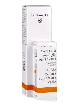 Dr Hauschka On Pack: Crema alla Rosa Light per il Giorno + Mini Fluido Colorato Concentrato Bronz - 2