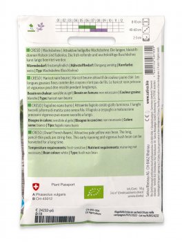 Semi di Fagiolino Nano Burro Bio - Creso - 2