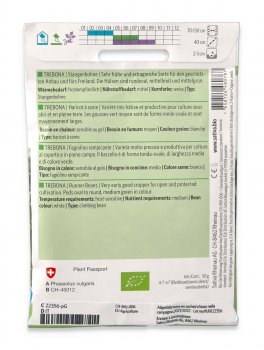 Semi di Fagiolino Rampicante Bio -  Trebona - 2