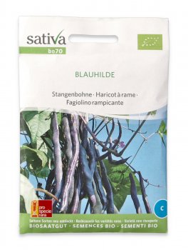 Semi di Fagiolo Rampicante Bio - Blauhilde - 1