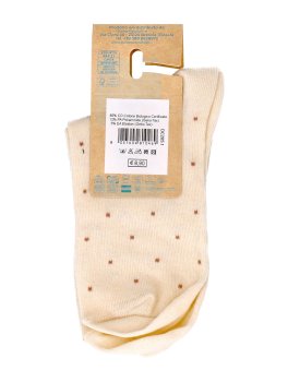 Fantasmino Donna in Cotone Bio "Fantasia a Pois con Lurex" - Greggio - 3