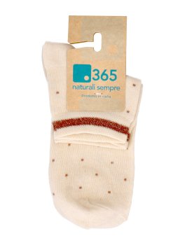 Fantasmino Donna in Cotone Bio "Fantasia a Pois con Lurex" - Greggio - 2