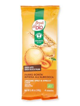 Farro Bontà Ripiena all'Albicocca - Tortina Ripiena - Break & Bio - 1