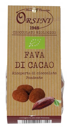 Fava di Cacao Ricoperta di Cioccolato Fondente - 1
