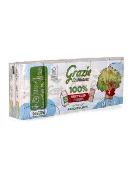 Fazzoletti di Carta 4 Veli Grazie Natural - 10 Confezioni - 1