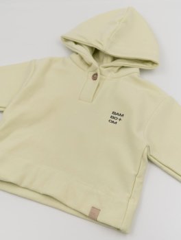 Felpa Bimbo Hoodie con Stampa Logo - Lime - 3
