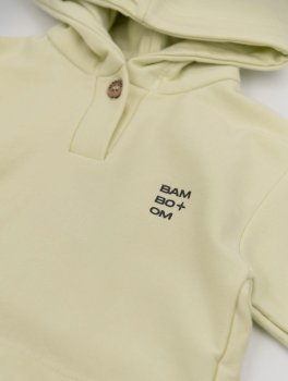 Felpa Bimbo Hoodie con Stampa Logo - Lime - 4