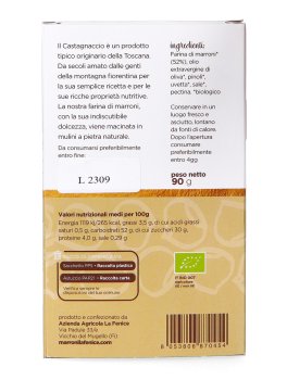 Fetta di Castagnaccio Snack Biologico - 2