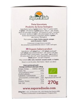 FettaMadre - Fette Biscottate Biologiche ai Grani Antichi & Gocce di Cioccolato Fondente - 2