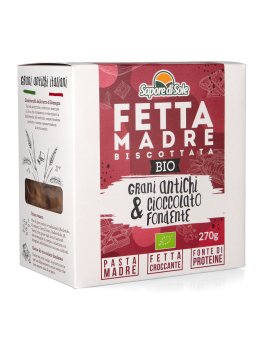 FettaMadre - Fette Biscottate Biologiche ai Grani Antichi & Gocce di Cioccolato Fondente - 1