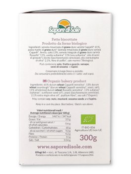 FettaMadre - Fette Biscottate Biologiche con Pasta Madre Senatore Cappelli, Russello e Uvetta - 2