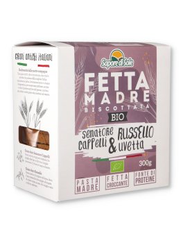 FettaMadre - Fette Biscottate Biologiche con Pasta Madre Senatore Cappelli, Russello e Uvetta - 1