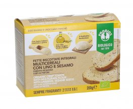 Fette Biscottate Integrali Multicereali con Lino e Sesamo