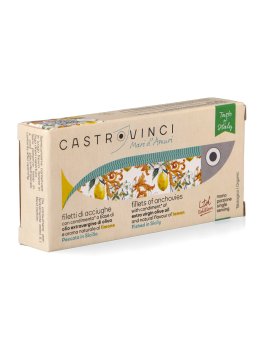 Filetti di Acciughe Siciliane in Olio Extravergine di Oliva - Limone