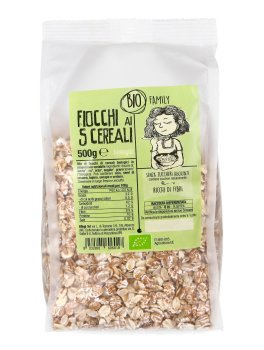 Fiocchi ai 5 Cereali Bio: Avena, Riso, Orzo, Segale, Grano Tenero - 1