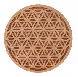 Fiore della Vita - Energizzante Inciso in Legno Okumè - 2