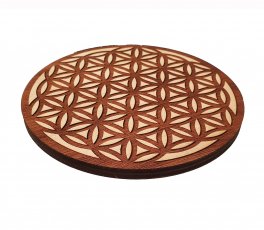 Fiore della Vita - Energizzante Inciso in Legno Okumè - 4