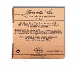 Fiore della Vita - Energizzante Traforato in Legno Okumè - 7