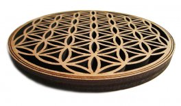 Fiore della Vita - Energizzante Traforato in Legno Okumè - 3
