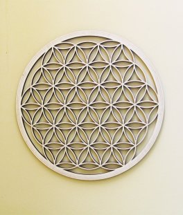 Fiore della Vita in Legno di Betulla - da Parete - 5