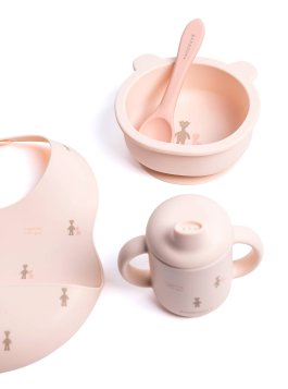 First Meal Set in Silicone - Fawn Pink - 4