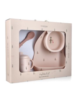 First Meal Set in Silicone - Fawn Pink - 1