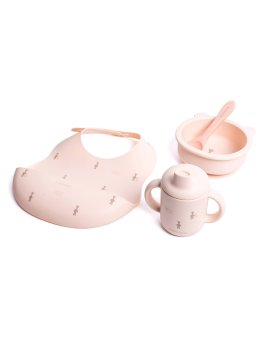 First Meal Set in Silicone - Fawn Pink - 2