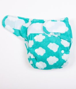 Fitted Bamboozle per Pannolino Lavabile a 2 Pezzi - Fluffy Cloud - 3