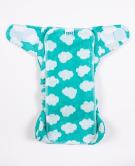 Fitted Bamboozle per Pannolino Lavabile a 2 Pezzi - Fluffy Cloud - 4