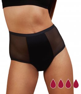 Mutande Assorbenti a Vita Alta -  Flux High Waist Heavy Flow Period Pants - 3