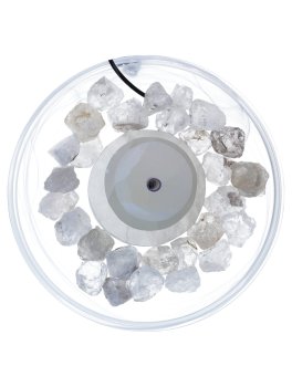 Fontanella in Alabastro con Pietre Grezze - Selenite Grande - 3