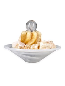 Fontanella in Alabastro con Sfera di Cristallo Rotante - 8 Pesci - 2
