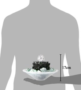 Fontanella in Alabastro con Sfera di Cristallo Rotante - Lotus - 3