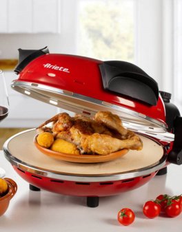 Forno Pizza Elettrico Rosso - 7