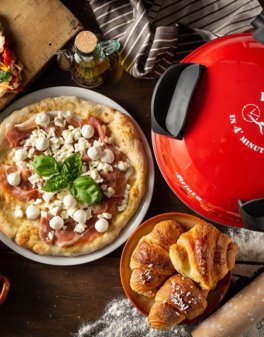 Forno Pizza Elettrico Rosso - 6