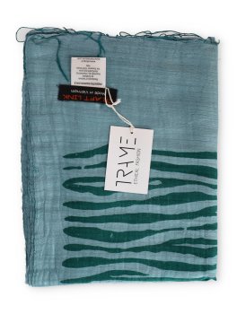 Foulard Cotone e Seta - Stampa Onde - 3