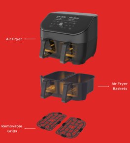 Friggitrice ad Aria - Instant™ Vortex® Plus Dual Clearcook - 8
