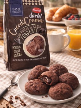 Frollini "Cuor di Crema Dark" con Crema Fondente Bio - 3