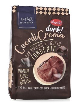 Frollini "Cuor di Crema Dark" con Crema Fondente Bio - 1