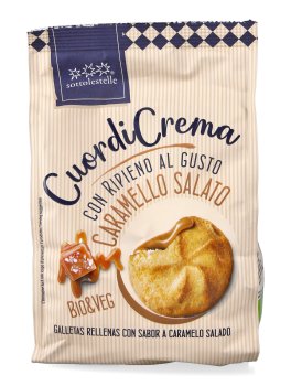 Frollini "Cuore di Crema" con Ripieno al Caramello Salato Bio - 1