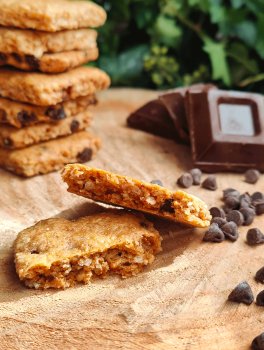 Frollini Vegan ai Fiocchi d'Avena e Gocce di Cioccolato Fondente Bio - 4