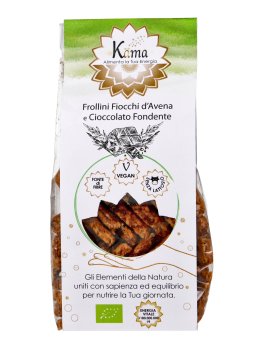 Frollini Vegan ai Fiocchi d'Avena e Gocce di Cioccolato Fondente Bio - 1