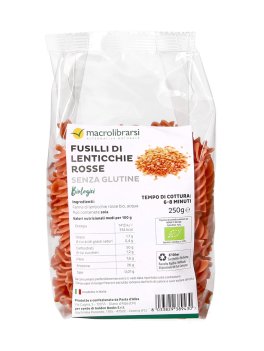 Fusilli di Lenticchie Rosse Bio Senza Glutine - 1