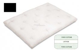 Futon Tradizionale Kappa Ribassato Nero - Puro Cotone e Lattice - 1